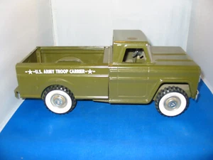 Structo Toys - US Army Troop Carrier Green Pickup Truck Original - Picture 1 of 6
