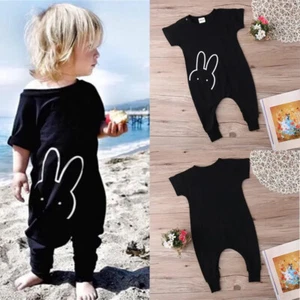 Baby Girl Bodysuit Rabbit Romper Soft Jumpsuit Newborn Suit Clothes Summer Cute - Picture 1 of 9