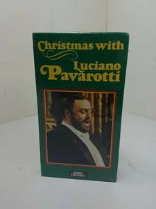 CHRISTMAS With LUCIANO PAVAROTTI New VHS Tape 1989 Sealed - Picture 1 of 2