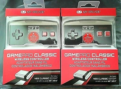 Lot 2 NEW & SEALED GamePad Classic Wireless Controller for NES Classic Edition  - Image 1 of 4