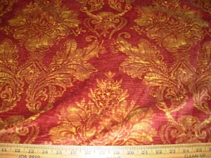 3 YDS WAVERLY VELUTTO VELVET DRAPERY UPHOLSTERY FABRIC FOR LESS - Picture 1 of 4
