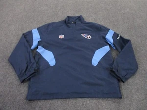 Tennessee Titans Jacket Adult M Blue Lightweight Logo Football NFL Reebok Mens - Picture 1 of 12
