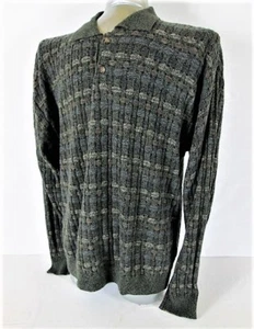 MAGLIONE POLO GRANT THOMAS UOMO LARGE MULTICOLORE CHECK TESTURIZZATO (K)pm1 - Foto 1 di 8