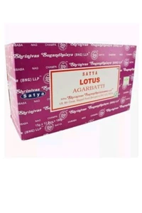 SATYA INCENSE STICKS LOTUS SCENTED 12 STICKS PER PACK NEW BOXED FREE P&P - Picture 1 of 2