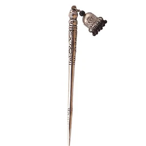Women Metal Floral Hair Juda Pin-Metal Bun Hair Stick with Jumka Latkan, - Picture 1 of 5