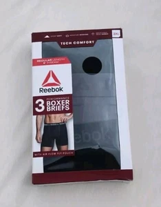 3PK Performance Mens Boxer Briefs Polyester Underwear Size 3XL NEW - Picture 1 of 3