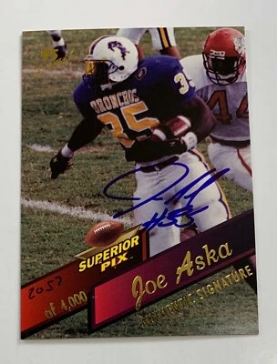 1995 Superior Pix Joe Aska Auto Card 2057/4000 FRA8 - Image 1 of 2