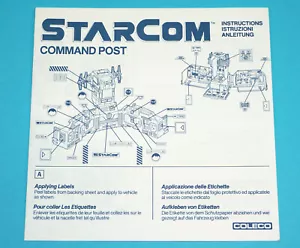 STARCOM ORIGINAL INSTRUCTIONS COMMAND POST EURO 1980s COLECO - Bild 1 von 3