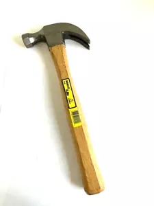 20 OZ CLAW HAMMER CURVED JAW WOOD HANLDE BARCO 00 400 USA - Picture 1 of 7