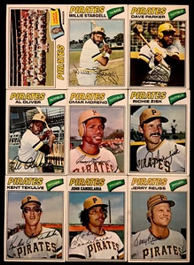 ¡JUEGO DE EQUIPO DE 22 CARTAS TOPPS PITTSBURGH PIRATES 1977 WILLIE STARGELL AND DAVE PARKER! - Imagen 1 de 3