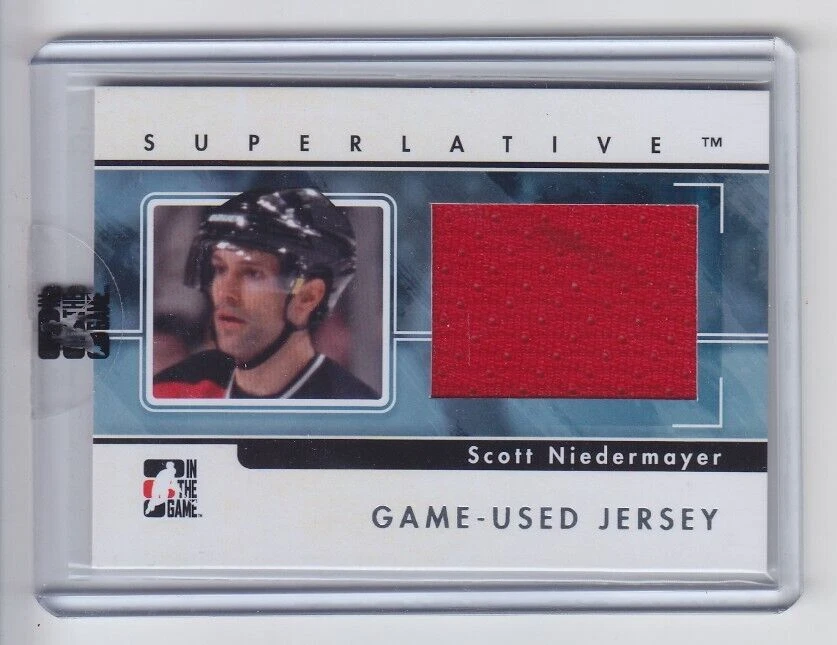 2009-10 ITG SUPERLATIVE SCOTT NIEDERMAYER JERSEY /30 SILVER GAME USED Devils - Image 1 of 1