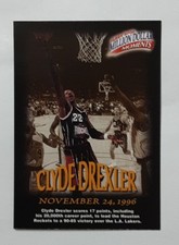 1997-98 Fleer Million Dollar Moments Clyde Drexler #6 Basketball Card