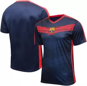 Icon Sports Men's L FC Barcelona Raglan TRAINING Jersey RAGLAN SHIRT Polyshirt N - Picture 1 of 4