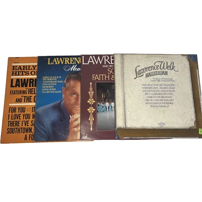 Vintage Lawrence Welk LP Records X4 1960s Christian Gospel Orchestra Albums - Image 1 of 4