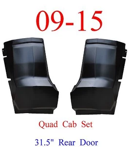 09 15 Ram Quad Cab Corner Set, Ram Truck, 1.2MM Thick, For 31.5" Rear Door - Imagen 1 de 6