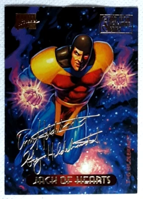 1994 Marvel Masterpieces Gold Signature Card  57 JACK OF HEARTS - Image 1 of 3