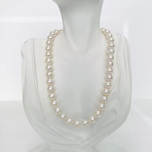 Japanese Akoya Pearl Necklace Loose Strand 10mm Round/Near-Round High Luster AAA - Picture 1 of 12