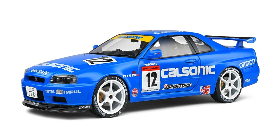 SOLIDO - Voiture de sport 2000 couleur bleu - NISSAN GT-R R34 Streefighter Ca... - Photo 1/1