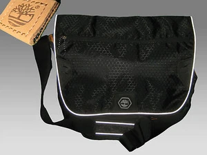 TIMBERLAND MESSENGER BAG Vintage T48  Black NEW - Picture 1 of 10