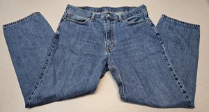 Levis 550 Men Size 38x32 Denim Blue Jeans Relaxed Fit Straight Leg - Picture 1 of 9