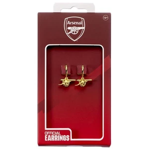 Arsenal Football Club Gold Tone Cannon Hoop Earrings - Picture 1 of 2