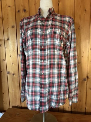 De colección Hathaway Lochlana Para Mujer Mediana M Tartán Liso Algodón con Botones Foto 1 de 4