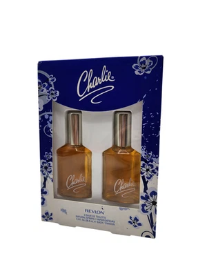 De colección Revlon Charlie Eau de Toilette Colonia Spray Stock Muerto 1.3 OZ Caja de 2 Foto 1 de 2