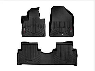 Forro de piso WeatherTech para Kia Sorento 2016-2018 - primera y segunda fila, negro Foto 1 de 4