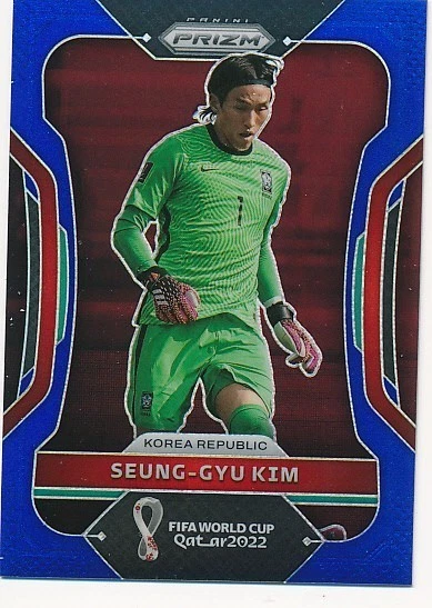SEUNG-GYU KIM 2022 PANINI PRIZM BLUE FIFA WORLD CUP #139 SP #116/299 MINT - Image 1 of 2