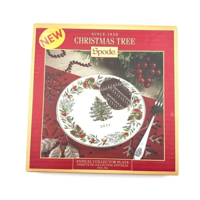 Spode Christmas Tree Annual Collector Plate 2021 New 8" - Image 1 of 2