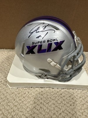 Cam Newton Autograph Super Bowl XLIX Mini Helmet - Image 1 of 4