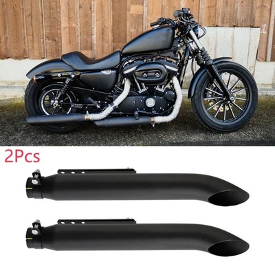 2x Tubos silenciadores de escape antideslizantes para motocicleta Harley Sportster XL 883 1200 20" Foto 1 de 4