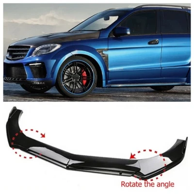 For Mercedes-Benz M-Class Front Bumper Lip Splitter Spoiler Body Kit Lower Chin Foto 1 de 4