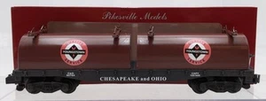 Pikesville Models S Gauge Chesapeake & Ohio Flatcar with Containers #82764 EX - Imagen 1 de 3