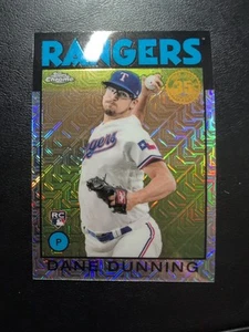 2021 Topps - Silver Pack 1986 Chrome Baseball Dane Dunning #86TC-93 Rookie - Picture 1 of 3