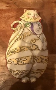 EUC Jim Shore  Cat Heartwood Creek  Figurine Trinket BOX 2007, #4009950 - Picture 1 of 4