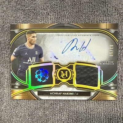 🔥2021 Topps Museum Collection UCL - Achraf Hakimi #MAR-AH Gold /50 (AU, MEM)🔥 - Image 1 of 4