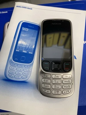 Nokia 6303i classic Steel (Silber) Ohne Simlock - Neu/ OVP - Bild 1 von 3