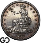 1877 S TRADE DOLLAR SHARP STRIKE TOUGH IN THIS 1877 S TRADE DOLLAR SHARP STRIKE TOUGH IN THIS