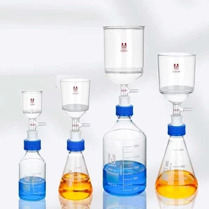 250ml-3000ml Flask/Bottles + Filter Funnel Set for Chemistry Lab Glassware au - Foto 1 di 12