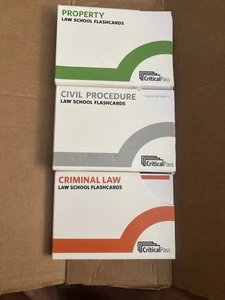 Critical Pass MBE Flashcards Bar Exam Civil Procedure / Criminal Law / Property - Picture 1 of 1