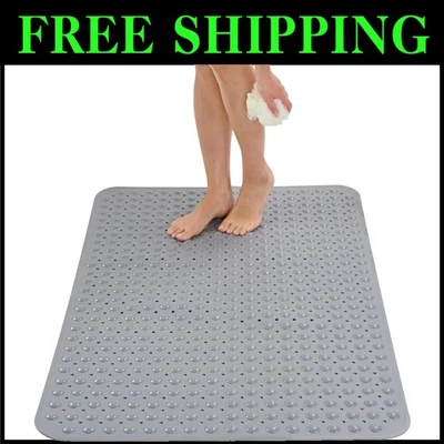 Safety-First 47x32 Non-Slip Shower Mat - Comfort and Durability for All Ages - Image 1 of 4