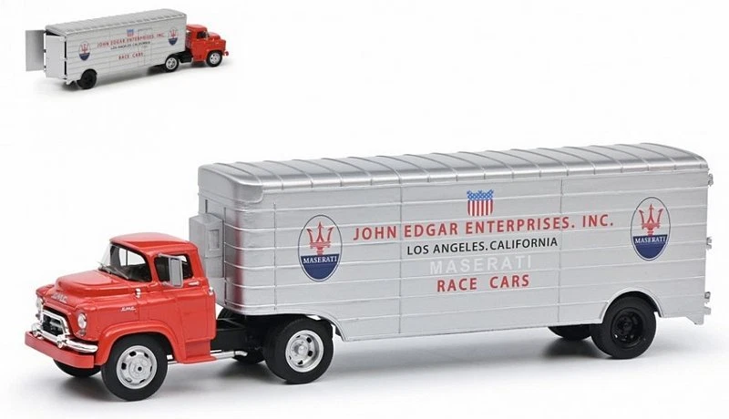 Maserati Race Transporter John Edgar Enterprise  Los Angeles 1:43 SCHUCO 09182 - Immagine 1 di 1
