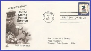 USA4 #1396 ADDR ARTCRAFT FDC   U.S. Postal Service Emblem - Picture 1 of 1