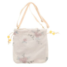  Handbag Polyester Chinese Brocade White Shoulder Canvas Drawstring Bags