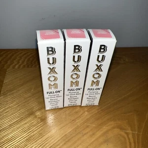 Lot Of Three New BUXOM Full On Plumping Lip Glow Balm ~ Dolly Delight - Picture 1 of 4