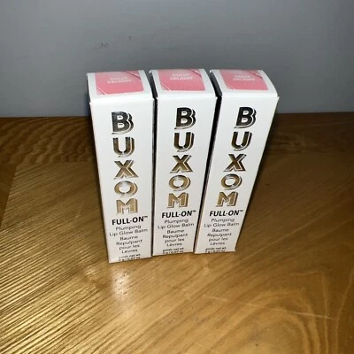 Lot Of Three New BUXOM Full On Plumping Lip Glow Balm ~ Dolly Delight - Image 1 of 4