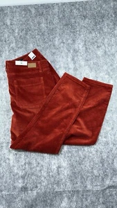 Judy Blue Women’s High Waist Corduroy Slim Fit Carpenter Pants Size 32 Rust - Picture 1 of 11