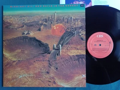 MIDNIGHT OIL ORIGINAL VINYL LP RED SAILS IN THE SUNSET EX+ 1984 RECORD - Photo 1/4