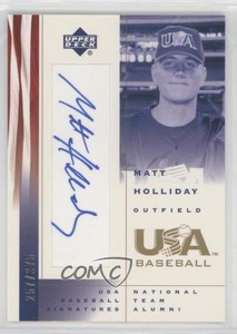 2002 Upper Deck USA Baseball Signatures /375 Matt Holliday #MH Auto